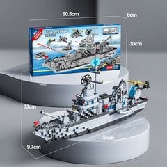 Suderinamas su „Lego Military Warship Battle Cruise“ statybiniais blokais, tankais, lėktuvų modeliais, žaislais, statybinėmis kaladėlėmis, žaislais, dovana berniukui kaina ir informacija | Dėlionės (puzzle) | pigu.lt