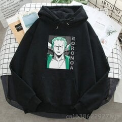 (XXLBlack) Roronoa Zoro Spausdinti gobtuvai Moteriški Vyrai Japonija Anime Megztiniai su gobtuvu Prekinis ženklas Vyras Moteris su gobtuvu Kišenės Gatvės drabužiai SHRY цена и информация | Мужские свитера | pigu.lt