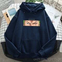 (XXLDamsiai mėlyna) Roronoa Zoro Spausdinti gobtuvai Moteriški Vyrai Japonija Anime Megztiniai su gobtuvu Prekinis ženklas Vyras Moteris su gobtuvu Kišenės Gatvės drabužiai SHRY цена и информация | Мужские свитера | pigu.lt