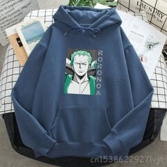 (XXXLHaze Blue e) Roronoa Zoro Spausdinti gobtuvai Moteriški Vyrai Japonija Anime Megztiniai su gobtuvu Gamintojas Vyras Moteris su gobtuvu Kišenės Gatvės drabužiai SHRY цена и информация | Мужские свитера | pigu.lt