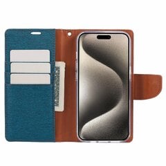 iPhone 15 Pro Max Case“ drobės tekstūros telefono odinis dangtelis kaina ir informacija | Telefono dėklai | pigu.lt