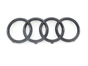 Audi A4 A6 A7 Q3 Q5 Q7 кольца эмблемы логотип значок решетка черный 4H0853605BT94 Подлинная цена и информация | Автомобильные аксессуары | pigu.lt