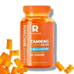 BETA CAROTENE TANNING GUMMIES - Įdegio Guminukai, 60vnt цена и информация | Кремы для автозагара | pigu.lt