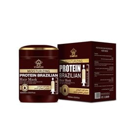 Starplex Protein Brazillian plaukų kaukė su baltymais 1000ml kaina ir informacija | Priemonės plaukų stiprinimui | pigu.lt