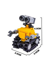 Klasikinis kūrybingas animacinis filmukas Robotas Wall-E KAWAII Mini statybinių blokelių modelių rinkinys Vaikų lavinamieji žaislai, figūrėlės, plytos, dovanų rinkinys цена и информация | Пазлы | pigu.lt