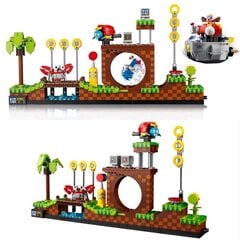 Idėjos 21331 1125vnt Sonic the Hedgehogs Pop Žaidimas Green Hill Zone Modelis Statybinis Rinkinys Blokas Plytos Rinkiniai Žaislai vaikams Dovana цена и информация | Пазлы | pigu.lt