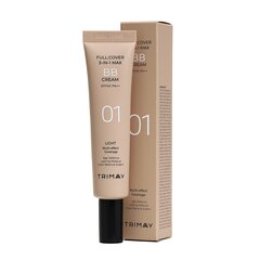 Veido kremas su atspalviu TRIMAY Full cover 3-in-1Max BB Cream 01 (Light) kaina ir informacija | Makiažo pagrindai, pudros | pigu.lt