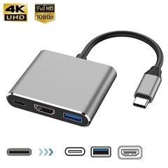 Hub 3in1 kaina ir informacija | Adapteriai, USB šakotuvai | pigu.lt