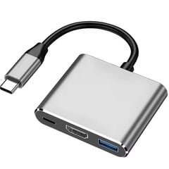 Hub 3in1 kaina ir informacija | Adapteriai, USB šakotuvai | pigu.lt