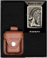 Набор ZIPPO Зажигалка ZODIAC CAPRICORN koziorożec Подарочный набор No2 цена и информация | Зажигалки и аксессуары | pigu.lt