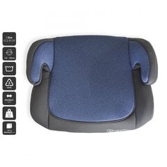 Automobilinė kėdutė/paaukštinimas BabyGo Booster i-Size, 22-36 kg, Blue Melange kaina ir informacija | Autokėdutės | pigu.lt