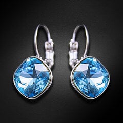 Серьги "Ослепительный Блеск IV (Aquamarine Blue)" с кристаллами Swarovski™ DS03A138 цена и информация | Серьги | pigu.lt