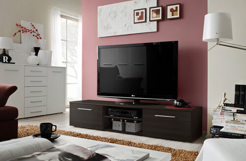 TV staliukas Bono II, tamsiai rudas kaina ir informacija | TV staliukai | pigu.lt