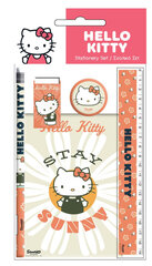 Hello Kitty Stay Sunny raštinės reikmenų rinkinys 5 daliųs kaina ir informacija | Kanceliarinės prekės | pigu.lt