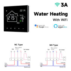 Tuya Wifi Smart Thermostat LCD ekranas jutiklinis ekranas, skirtas elektriniam grindų šildymui Vandens / dujų katilo temperatūros nuotolinis valdiklis - Išmanioji temperatūros valdymo sistema - AliExpress kaina ir informacija | Išmaniųjų (Smart TV) ir televizorių priedai | pigu.lt