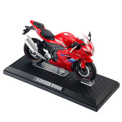 1/12 SUZUKI GSX-R1000 motociklo lydinio liejimo žaislinis motociklo automobilio modelis, jungties galvutė, guminė padanga, motociklo transporto priemonė berniukui, dovana kaina ir informacija | Kolekciniai modeliukai | pigu.lt