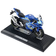 1/12 SUZUKI GSX-R1000 motociklo lydinio liejimo žaislinis motociklo automobilio modelis, jungties galvutė, guminė padanga, motociklo transporto priemonė berniukui, dovana kaina ir informacija | Kolekciniai modeliukai | pigu.lt