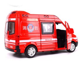 1:32 Miestas Diecast Greitosios medicinos pagalbos žaislinis automobilio modelis Lengvas stumdomas atviras duris Ambulancia Oyuncak Mokomieji vaikų žaislai vaikams цена и информация | Коллекционные модели автомобилей | pigu.lt