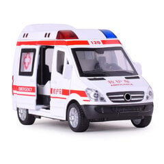 1:32 Miestas Diecast Greitosios medicinos pagalbos žaislinis automobilio modelis Lengvas stumdomas atviras duris Ambulancia Oyuncak Mokomieji vaikų žaislai vaikams цена и информация | Коллекционные модели автомобилей | pigu.lt