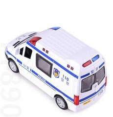 1:32 Miestas Diecast Greitosios medicinos pagalbos žaislinis automobilio modelis Lengvas stumdomas atviras duris Ambulancia Oyuncak Mokomieji vaikų žaislai vaikams цена и информация | Коллекционные модели автомобилей | pigu.lt