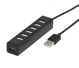 Adapteris VIVANCO USB A HUB, 7x USB A kaina ir informacija | Adapteriai, USB šakotuvai | pigu.lt