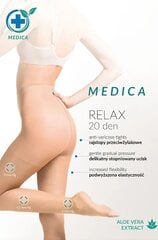 MEDICA RELAX pėdkelnės moterims 20Den, smėlio spalvos kaina ir informacija | Pėdkelnės | pigu.lt