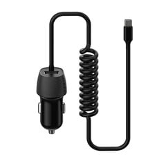 PLATINET automobilinis kroviklis spirale 3.4A USB A + TYPE-C 15W kaina ir informacija | Krovikliai telefonams | pigu.lt