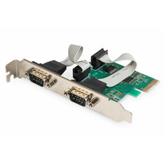 Digitus PCI Express 2xserial DB9 COM RS232 цена и информация | Адаптеры, USB-разветвители | pigu.lt