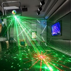 'Usb mini 3-skylių dj Šviesa su pultu - rgb led disko ir scenos apšvietimas karaoke, tiesioginėms transliacijoms, vestuvėms, pokylių salėms - tinka helovynui, kalėdoms, juodajam penktadieniui.' kaina ir informacija | Žibintai ir prožektoriai | pigu.lt