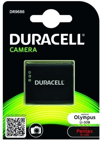 Duracell baterija, analogas Olympus LI-50B, 770mAh цена и информация | Akumuliatoriai fotoaparatams | pigu.lt