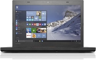 Lenovo ThinkPad T460 14", Intel Core i5-6300U, 12GB, 256GB SSD, Windows, Juodas kaina ir informacija | Nešiojami kompiuteriai | pigu.lt