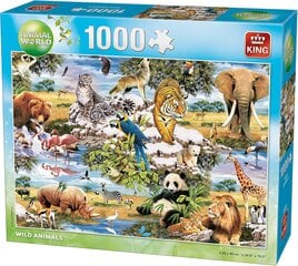 King International Animal World dėlionė, 1000 vnt. kaina ir informacija | Dėlionės (puzzle) | pigu.lt