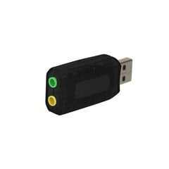 Внешняя звуковая карта Media-Tech VIRTU 5.1 USB (MT5101), 2 x 3.5 mm подключение (для наушников и микрофона), черный цена и информация | Звуковые карты | pigu.lt