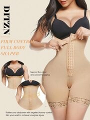 1 vnt. Suspaudžiantis visą figūrą formuojantis Bodysuit Plus Size High Waist Body Shaper Control Faja šortai Juosmens treniruoklis · Abrikosas · XXXL kaina ir informacija | Liekninantys apatiniai | pigu.lt