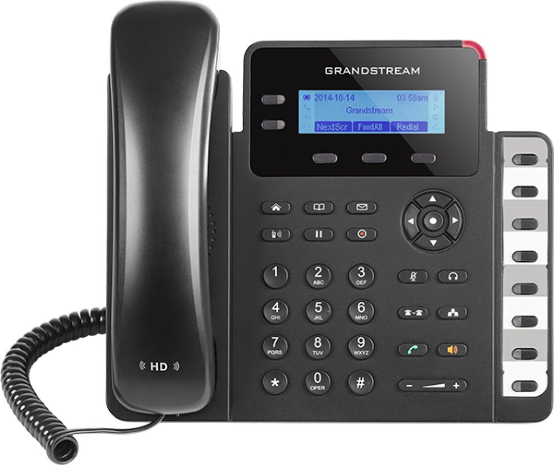 Grandstream GXP1628, juodas kaina ir informacija | Stacionarūs telefonai | pigu.lt