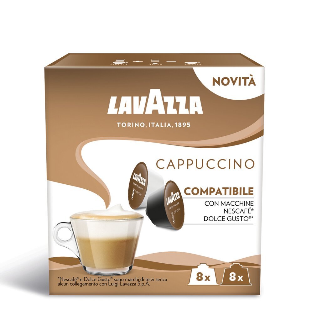 Lavazza Cappuccino kavos kapsulės , 16 kapsulių x 3 vnt. kaina ir informacija | Kava, kakava | pigu.lt