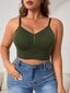 Plus Solid Bra·Army Green·2XL kaina ir informacija | Apatiniai marškinėliai moterims | pigu.lt