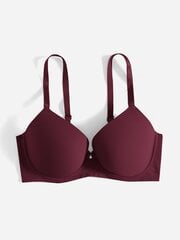 Plius lankas Kalnų krištolinio akmens detalės Push Up Bra·Maroon·85E kaina ir informacija | Apatiniai marškinėliai moterims | pigu.lt