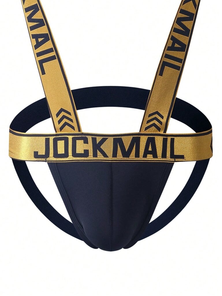 „Jockmail“ vieno peties dirželiai 2 viename „Jockstrap“ apatinis trikotažas vyrams, dirželiai ir šortai, tinkami sportui ir gundomoms progoms · Geltona · XL kaina ir informacija | Vyriškos kojinės | pigu.lt