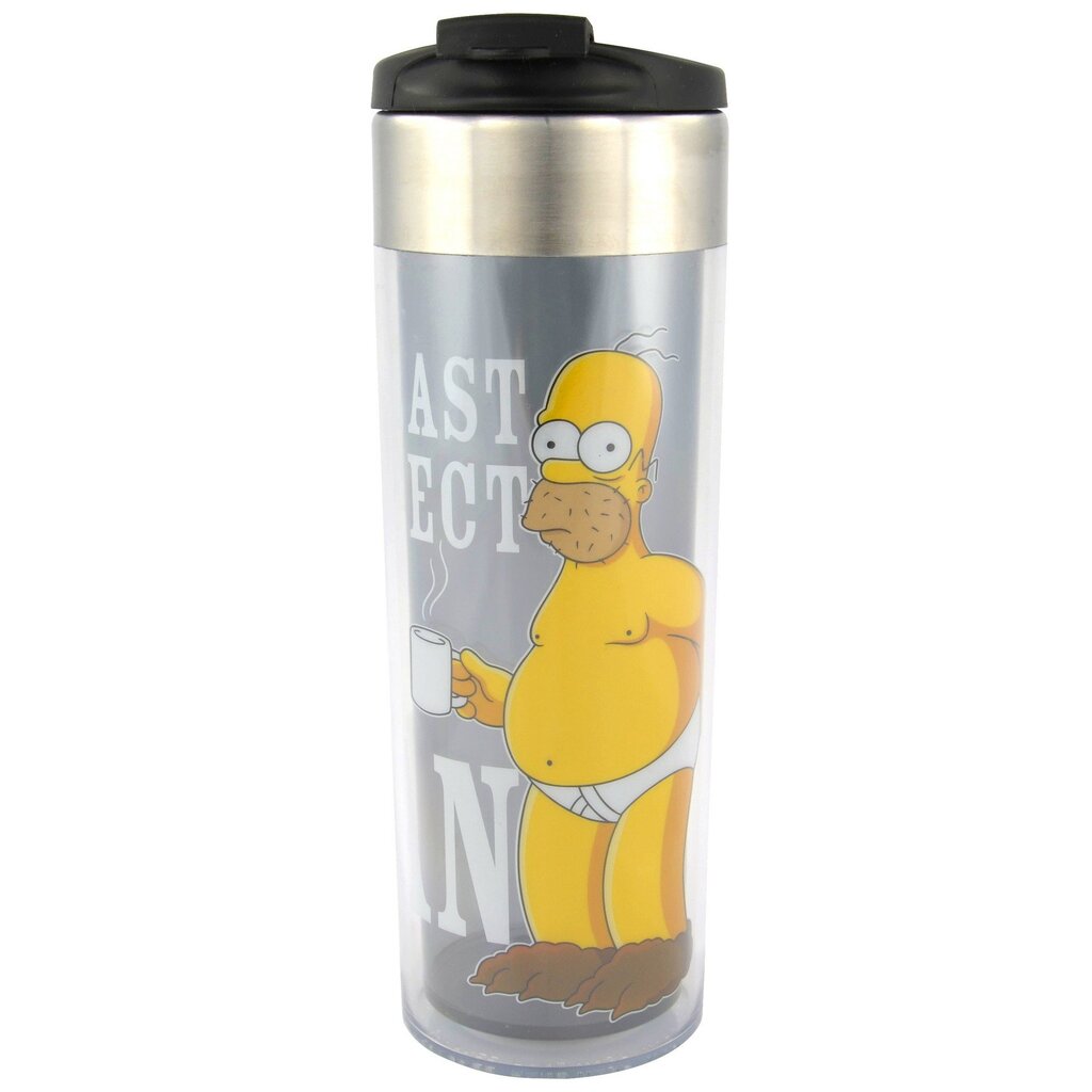 Kelioninis Simpsonų puodelis "Last perfect man" цена и информация | Vakarėliams ir šventėms | pigu.lt