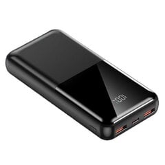 Jellico P29 20000mAh Greitas Energijos Bankas Įkroviklis 2x USB QC 22.5W / PD USB-C 20W Išėjimas Juodas kaina ir informacija | Atsarginiai maitinimo šaltiniai (power bank) | pigu.lt