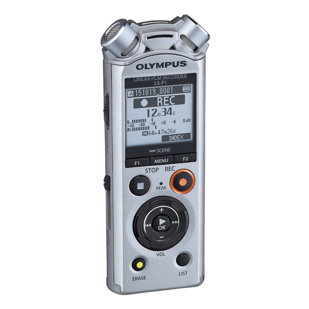 Olympus LS-P1 PCM, Sidabrinė цена и информация | Diktofonai | pigu.lt