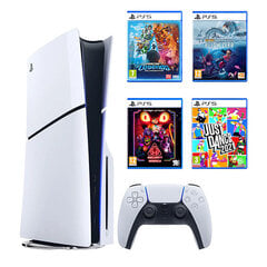 PlayStation 5 Slim Blu-Ray + 4 игры цена и информация | Игровые приставки | pigu.lt