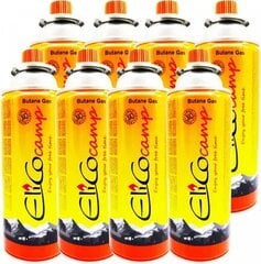 Dujos butano Elico 393ml. 8 vnt. цена и информация | Газовые горелки, баллоны | pigu.lt