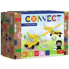 Konstruktorių rinkinys Connect 2in1, Lėktuvas / Džipas, geltonas kaina ir informacija | Dėlionės (puzzle) | pigu.lt