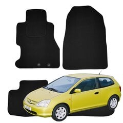 Kilimėliai Honda Civic VII VELOR 2001-2005 B kaina ir informacija | Modeliniai tekstiliniai kilimėliai | pigu.lt