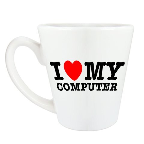 Puodelis ,,Aš myliu savo kompiuterį" kaina ir informacija | Originalūs puodeliai | pigu.lt