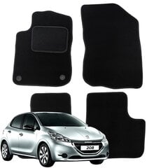 Kilimėliai Peugeot 208 VELOR car mats 2012 B kaina ir informacija | Modeliniai tekstiliniai kilimėliai | pigu.lt