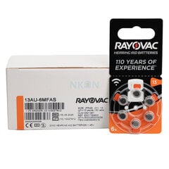 Rayovac Acoustic Special 13 AE sustiprinti klausos aparatų elementai, 60 vnt. цена и информация | Батарейки | pigu.lt