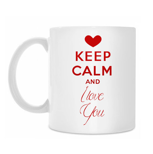 Puodelis "KEEP Calm and I love You" цена и информация | Originalūs puodeliai | pigu.lt